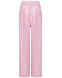 LAPOINTE - Sequin Relaxed Pleated Pant - Lyst