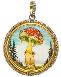 Modern Moghul - Mushroom Painting Pendant - Lyst