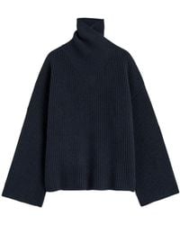 Totême - Wrapped-neck Sweater - Lyst