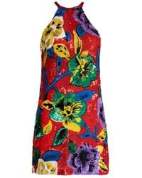 Ashish - Sequin-embellished Halterneck Mini Dress - Lyst
