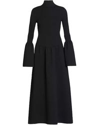 Chloé - Bell-sleeve Wool-blend Maxi Dress - Lyst
