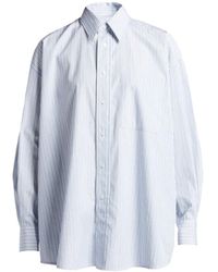 Bottega Veneta - Thin Stripe Poplin Shirt - Lyst
