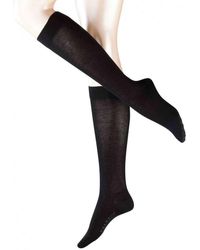 FALKE Sensitive London Knee High Socks - Black