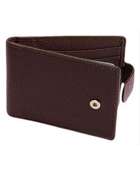 Dents Rfid Blocking Protection Pebble Grain Leather Credit Card Holder - Brown