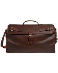 Simon Carter Norfolk Vintage Leather Weekend Bag - Brown