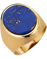 KLiNGEL Herrenring mit Lapislazuli - Blau