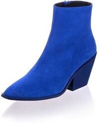 Alba Moda Stiefelette in Cowboy-Form - Blau
