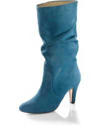 Alba Moda Stiefel mit Slouchy-Schaft - Blau