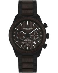 Jacques Lemans Herensolarchronograaf Serie: Eco Power, Collectie: Classic, 1-2115m - Zwart