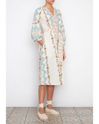 D'Ascoli Hand-embroidered Tidewater Dress - White