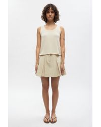 KOTN - Dendera Twill Pleated Mini - Lyst