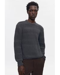 KOTN - Grid Stitch Crewneck Sweater - Lyst