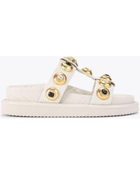 Kurt Geiger - Kurt Geiger Sandals Bone Combination Leather Orson - Lyst