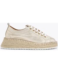 KG by Kurt Geiger - Trainers Gold Leather Louise - Lyst