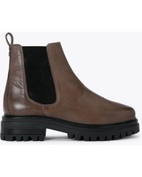 KG by Kurt Geiger - Ankle Boot Black Leather Teddy - Lyst