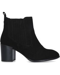 carvela smart block heeled ankle boots
