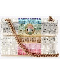Kurt Geiger - Kurt Geiger Mini Bag Silver Kensington - Lyst