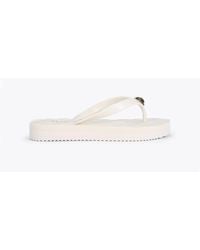Kurt Geiger - Ladies Kensington Q Two-post Rubber Flip Flops, Size: - Lyst