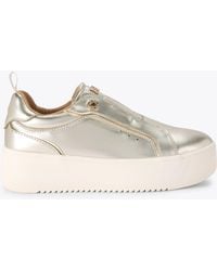 KG by Kurt Geiger - Trainers Gold Synthetic Lucia - Lyst