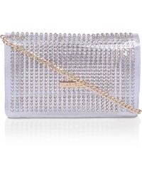 carvela white clutch bag