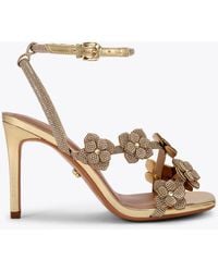 Carvela Kurt Geiger - Heels Gold Fabric Other Petalo - Lyst