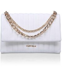carvela white clutch bag