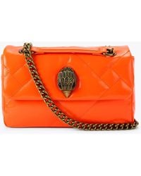 Kurt Geiger - Kurt Geiger Shoulder Bag Neon Leather Kensington - Lyst