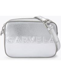 Carvela Kurt Geiger - Cross Body Bag Silver Synthetic Frame - Lyst