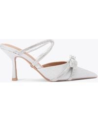 KG by Kurt Geiger - Heels Silver Fabric Avery - Lyst