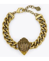 Kurt Geiger - Bracelet Gold Xl Eagle Head Chain Chunky - Lyst