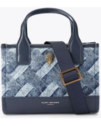 Kurt Geiger - Kurt Geiger Tote Bag Denim Kensington - Lyst