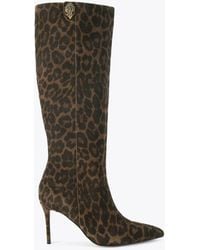 Kurt Geiger - Kurt Geiger Boots Leopard Print Suede Belgravia - Lyst