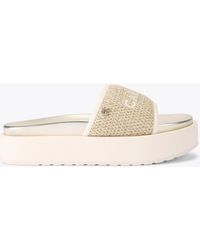 Carvela Kurt Geiger - Sandals Beige Combination Raffia Sorrento - Lyst