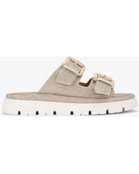 Carvela Kurt Geiger - Kurt Geiger Sandals Flat Gold Pavilion - Lyst