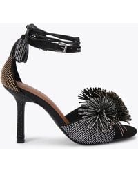 Kurt Geiger - Kurt Geiger Sandals Combination Suede Pom Pom - Lyst