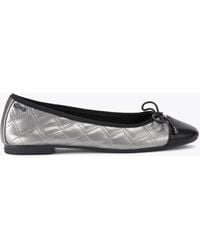 Carvela Kurt Geiger - Flats Silver Synthetic Prima Ballet - Lyst