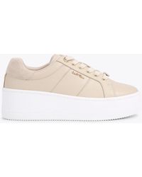 Carvela Kurt Geiger - Trainers Beige Leather Connected - Lyst