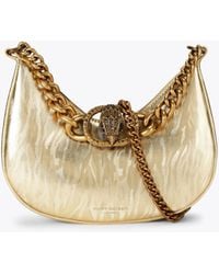 Kurt Geiger - Kurt Geiger Shoulder Bag Gold Leather Chelsea - Lyst