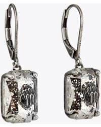 Kurt Geiger - Kurt Geiger Jewellery Earrings Silver Crystal Droplet - Lyst