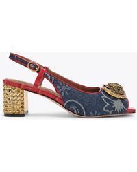 Kurt Geiger - Denim Chelsea Slingback Pumps - Lyst
