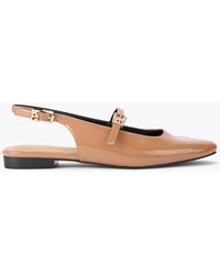KG by Kurt Geiger - Flats Camel Patent Synthetic Major - Lyst