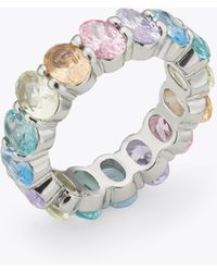 Kurt Geiger - Kurt Geiger Jewellery Silver Rainbow Crystal - Lyst