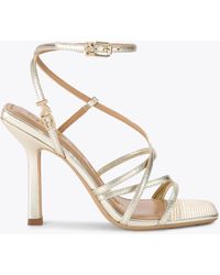 KG by Kurt Geiger - Heels Gold Vegan Alexa - Lyst