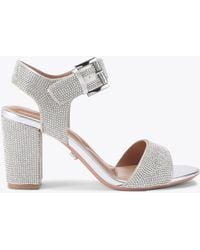 Carvela Kurt Geiger - Heels Silver Crystal Sadie - Lyst