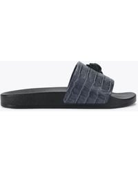 Kurt Geiger - Kurt Geiger Sandals Navy Leather Eagle - Lyst