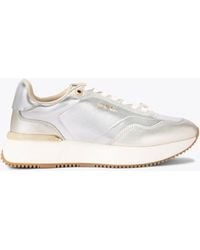 Carvela Kurt Geiger - Trainers Silver Combination Leather Flare - Lyst