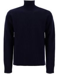 Jil Sander - High-Neck Wool Pullover Sweater - Lyst