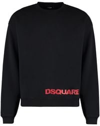 DSquared² - Logo Detail Cotton Sweatshirt - Lyst