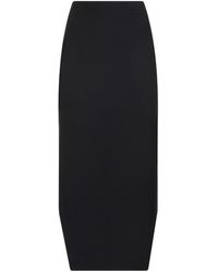 Givenchy - Asymmetric Hem Wool Skirt - Lyst