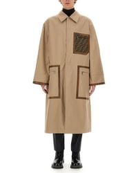 Fendi - Classic Cotton Trench Jacket - Lyst